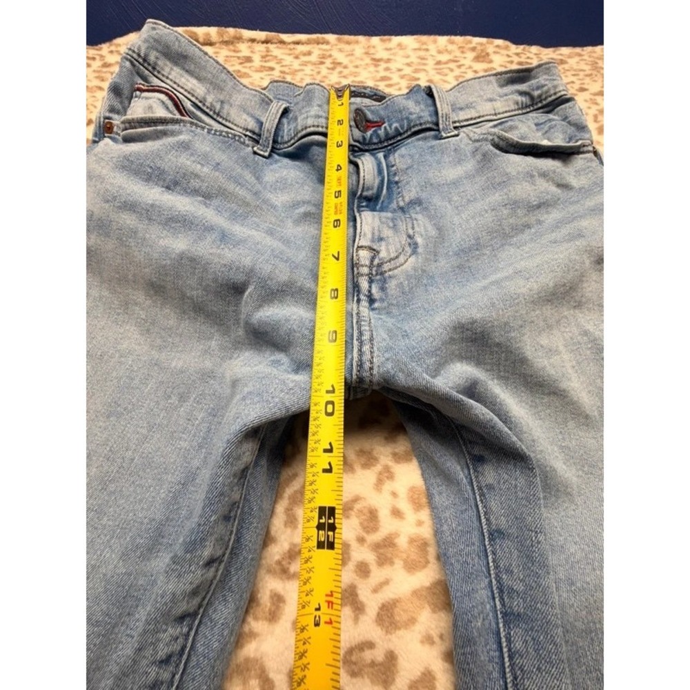 Vintage Tommy Hilfiger Men's Light Wash Straight/Slim Jeans - Size 36x30 - Picture 6 of 8